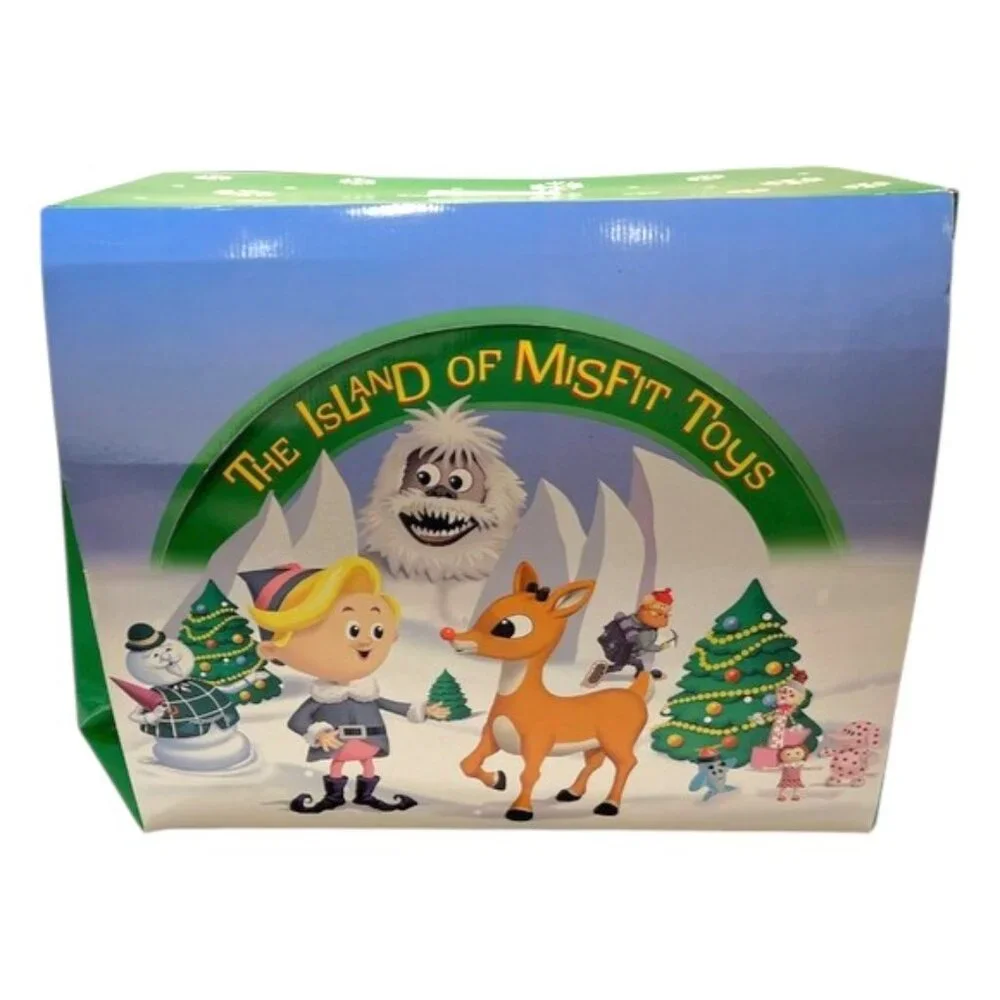 Vintage 1998 Rudolph the Red-Nosed Reindeer Plush Stuffed Toys DISPLAY BOX